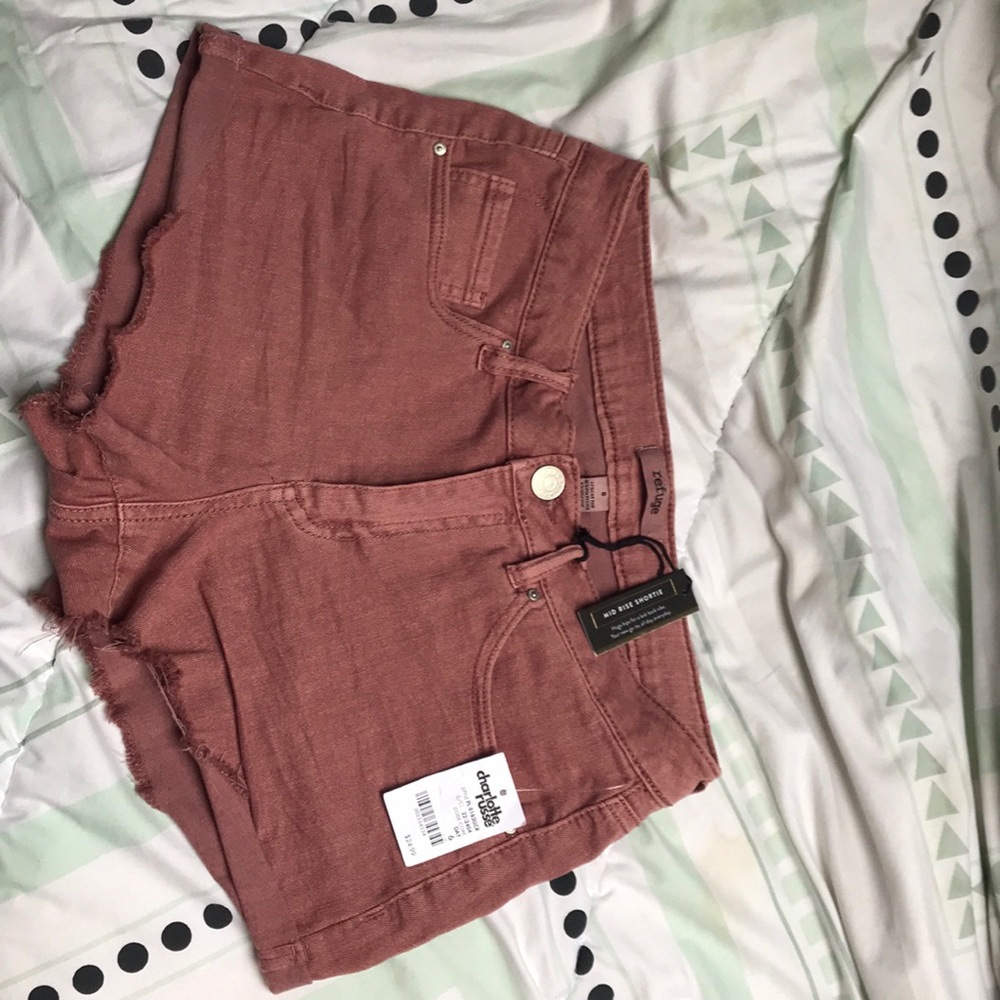 Pink pair of jean shorts!